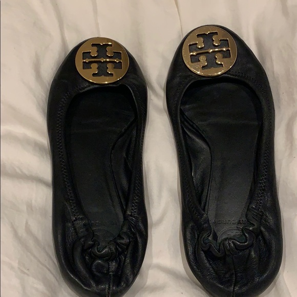 Black Tory Burch Ballet Flats - Picture 2 of 4